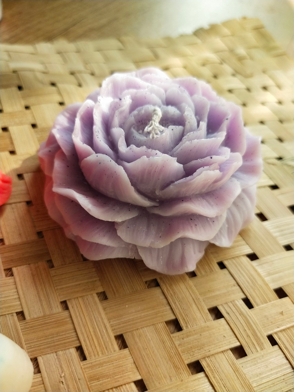 Peony Flower Candle